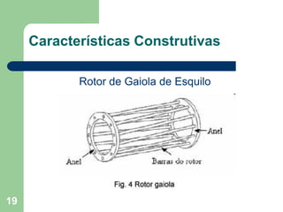 19
Características Construtivas
Rotor de Gaiola de Esquilo
 