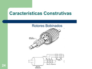 24
Características Construtivas
Rotores Bobinados
 