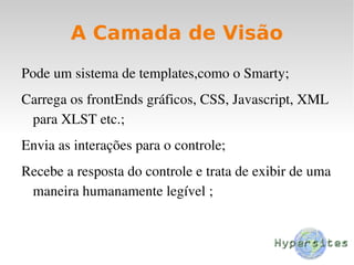 As Camadas do MVC e o PHP 
