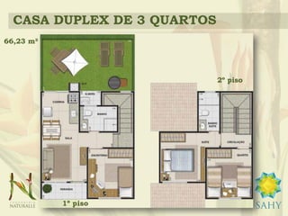 CASA DUPLEX DE 3 QUARTOS
66,23 m²




                             2º piso
 
