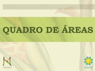 QUADRO DE ÁREAS
 