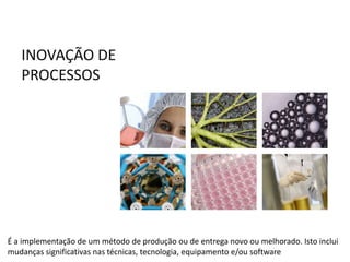 INOVAÇÃO DE
PROCESSOSSOMBRAS E BLUSH 3D
DE NATURA UNA
É a implementação de um método de produção ou de entrega novo ou melhorado. Isto inclui
mudanças significativas nas técnicas, tecnologia, equipamento e/ou software
 