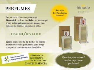 Hinode Perfumes Importados e Cosm ticos Seja Um Consultor PPT