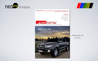 Portfolio Publicação da Toyota 