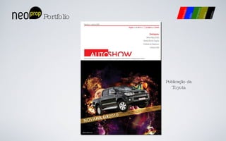 Portfolio Publicação da Toyota 