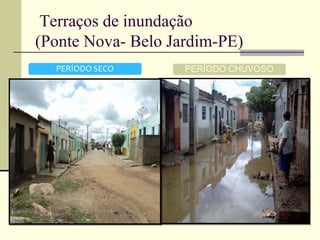 Terraços de inundação
(Ponte Nova- Belo Jardim-PE)
 