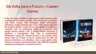 LIVRO DE BASTIDORES
 