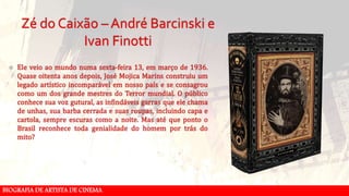 BIOGRAFIA DE ARTISTA DE CINEMA
 