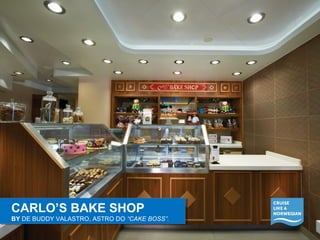 CARLO’S BAKE SHOP 
BY DE BUDDY VALASTRO, ASTRO DO “CAKE BOSS”. 
CARLO’S BAKE SHOP 
BY DE BUDDY VALASTRO, ASTRO DO “CAKE BOSS”. 
 