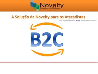 A Solução da Novelty para os Atacadistas
Obs: Projeto em fase inicial de desenvolvimento
 