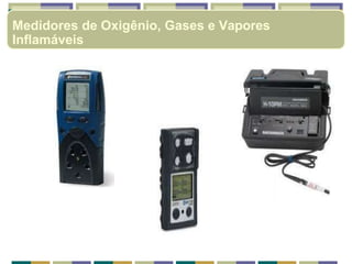 Medidores de Oxigênio, Gases e Vapores
Inflamáveis
 