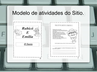 Modelo de atividades do Sitio.
 