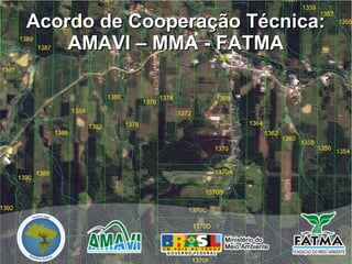 Acordo de Cooperação Técnica:Acordo de Cooperação Técnica:
AMAVI – MMA - FATMAAMAVI – MMA - FATMA
 
