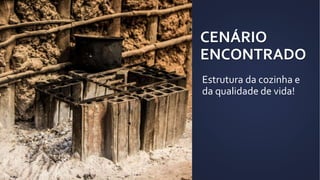 CENÁRIO
ENCONTRADO
Estrutura da cozinha e
da qualidade de vida!
 