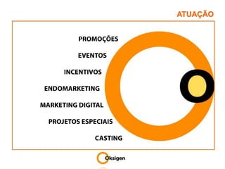 ATUAÇÃOPROMOÇÕES                                               EVENTOS                                     INCENTIVOS                       ENDOMARKETING                    MARKETING DIGITAL                          PROJETOS ESPECIAIS                                                           CASTING