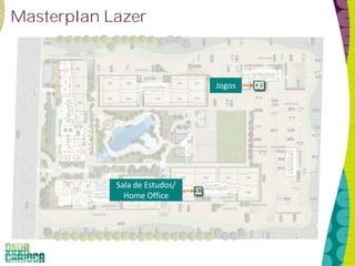 Masterplan Lazer
Sala de Estudos/
Home Office
Jogos
 