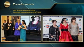 DRA. RUJA IGNATOVA
livros
O CONCEITO ONECOIN
QUEM SOMOS
2012 2014
MULHER DO ANO/BULGÁRIA
Economia internacional de NEGÓCIOS
 