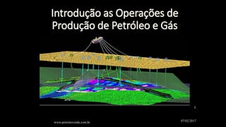 07/02/2017www.petroleoverde.com.br
1
Introdução as Operações de
Produção de Petróleo e Gás
 