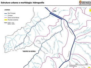 Estrutura urbana e morfologia: hidrografia 