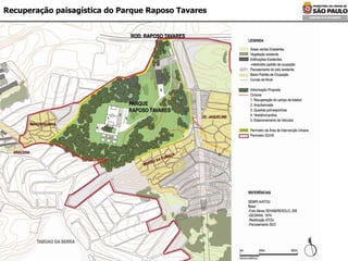 Recuperação paisagística do Parque Raposo Tavares 