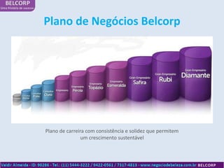 Plano de Negócios Belcorp




Plano de carreira com consistência e solidez que permitem
                um crescimento sustentável
 