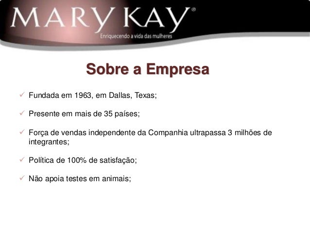 Apresentação oportunidade mary kay