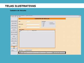 TELAS ILUSTRATIVAS Cadastro de Veículos 