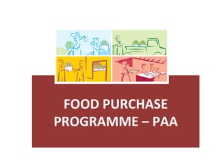 FOOD PURCHASE
PROGRAMME – PAA
 