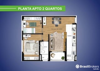 PLANTA APTO 2 QUARTOS
 