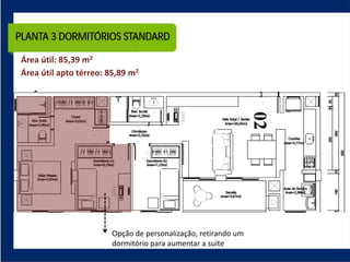 PLANTA 3 DORMITÓRIOS STANDARD
 