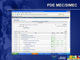 PDE MEC/SIMECPDE MEC/SIMEC
 