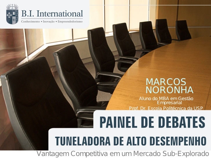 Apresentaç u00e3o do Painel de Debates sobre Tuneladora de Alto Adesivo De Alto Desempenho Vedacit ~ Apresentaç u00e3o do Painel de Debates sobre Tuneladora de Alto