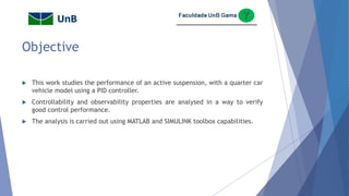 Simulation of an Active Suspension Using PID Control | PDF
