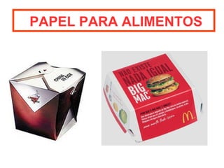 PAPEL PARA ALIMENTOS 