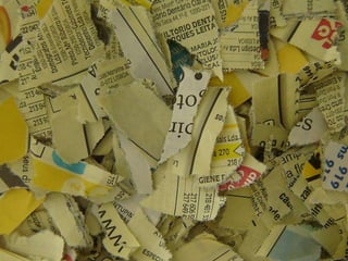 Apresentação papel reciclado