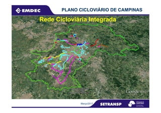 PLANO CICLOVIÁRIO DE CAMPINAS
Rede Cicloviária Integrada
Março/2017
 