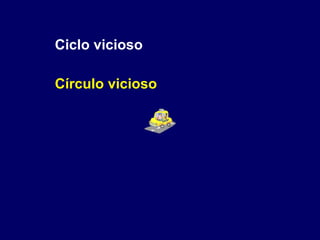 Ciclo vicioso Círculo vicioso 