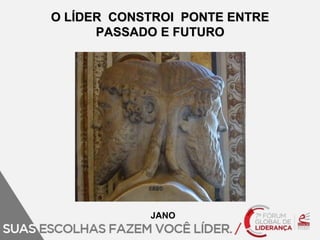O LÍDER CONSTROI PONTE ENTRE 
PASSADO E FUTURO 
JANO 
