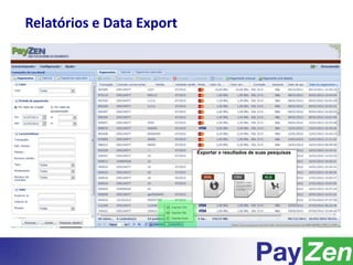 Relatórios e Data Export
Exportar o resultados de suas pesquisas
 