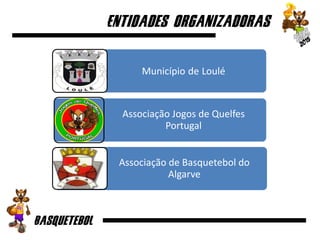 Município de Loulé
Associação Jogos de Quelfes
Portugal
Associação de Basquetebol do
Algarve
 