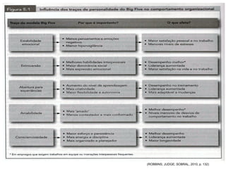 (ROBBINS; JUDGE; SOBRAL, 2010, p. 132)
 