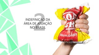 INDEFINIÇÃO DA
ÁREA DE ATUAÇÃO
NO BRASIL

 