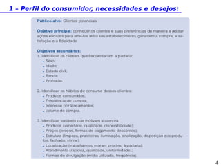 1 – Perfil do consumidor, necessidades e desejos:

4

 