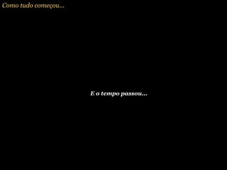 Como tudo começou... E o tempo passou... Em setembro de  1981 , com o meu nascimento. Minha infância foi muito alegre, tive uma boa educação e sempre fui uma criança criativa, o Lego sempre foi o meu brinquedo preferido... Enfim, a parte mais gostosa da vida acabou, e entrei na fase mais turbulenta, a Adolescência onde não sabemos nem de onde vimos e pra onde vamos, e com 16 anos conquistei o meu primeiro emprego. 