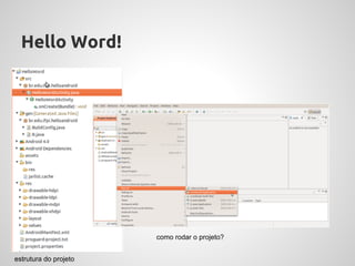 Hello Word!




                       como rodar o projeto?


estrutura do projeto
 