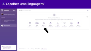 2. Escolher uma linguagem
 