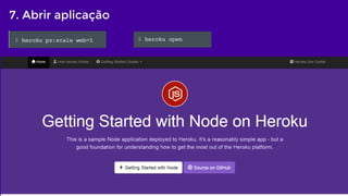 7. Abrir aplicação
 