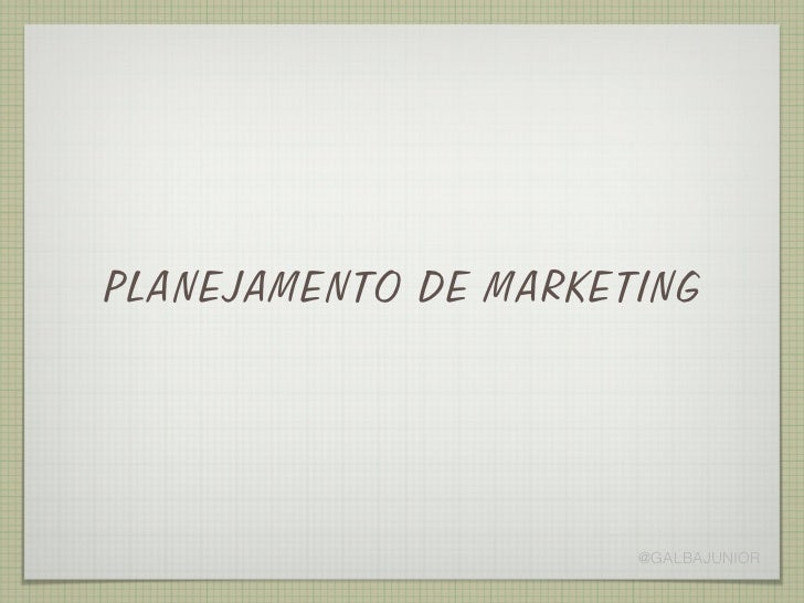 Curso planejamento de marketing
