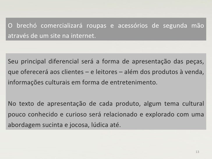 Apresentacao plano de negocios