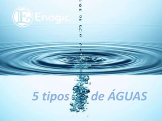 5 tipos de ÁGUAS
 